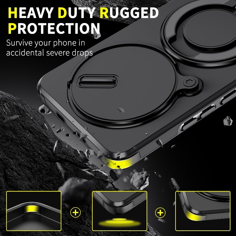 สําหรับ Xiaomi Poco M8 M7 M6 X6 X7 F7 F8 Pro F8 Ultra M7Pro M8Pro สไลด์กล้องเลนส์ป้องกันแหวนขาตั้งแม่เหล็กเคสโทรศัพท์เกราะกันกระแทกซิลิโคนแข็งฝาครอบ ราคา ถูกที่สุด ดีลบีเคเค แกลเลอรีภาพที่ 6