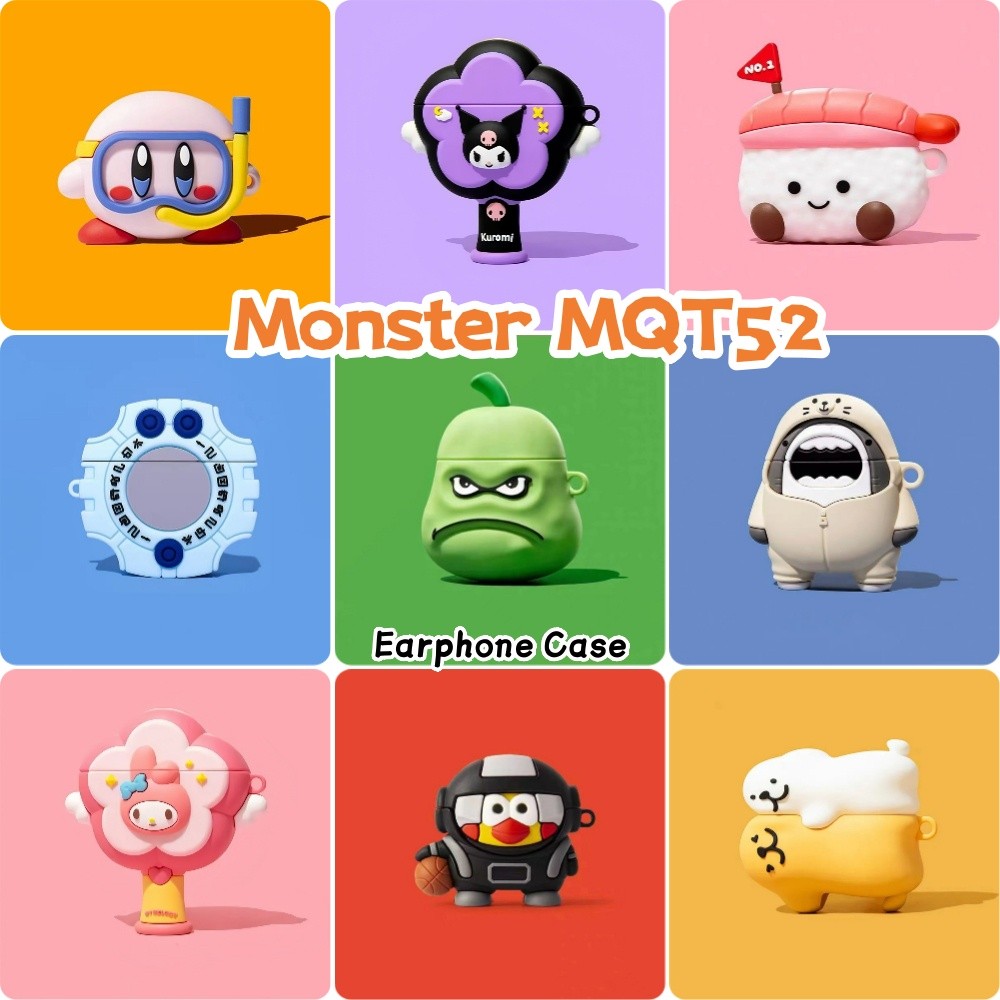 สําหรับ Monster MQT52 กรณี Anti-fall Series ซิลิโคนอ่อนนุ่มหูฟังกรณีปลอก NO.4