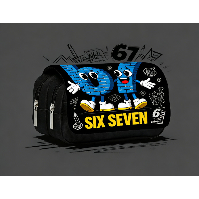 67 กล่องดินสอพิมพ์ลาย 3D | ที่จัดระเบียบนักเรียนความจุขนาดใหญ่สองชั้นทนทานและมีสไตล์