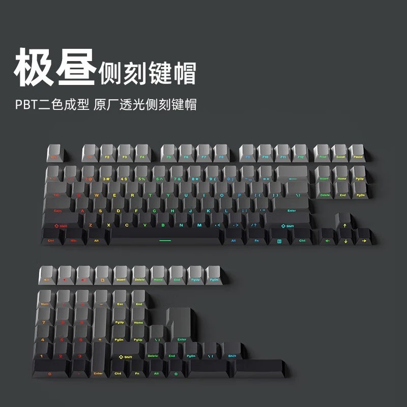 keycap คีย์แคป คีย์แคปไทย ขายส่ง Extreme Day Side แกะสลัก Keycap เหมาะสําหรับ 61/64/68/75/84/87/96/1