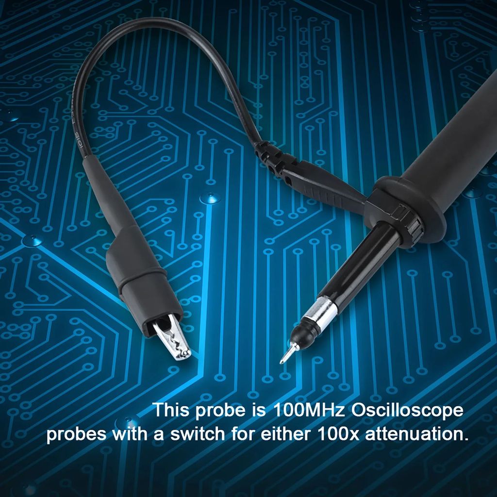 P4100 100X แรงดันไฟฟ้าสูง 2KV Oscilloscope คลิป Probe 100MHz แบนด์วิดท์ Oscilloscope อุปกรณ์เสริม P4