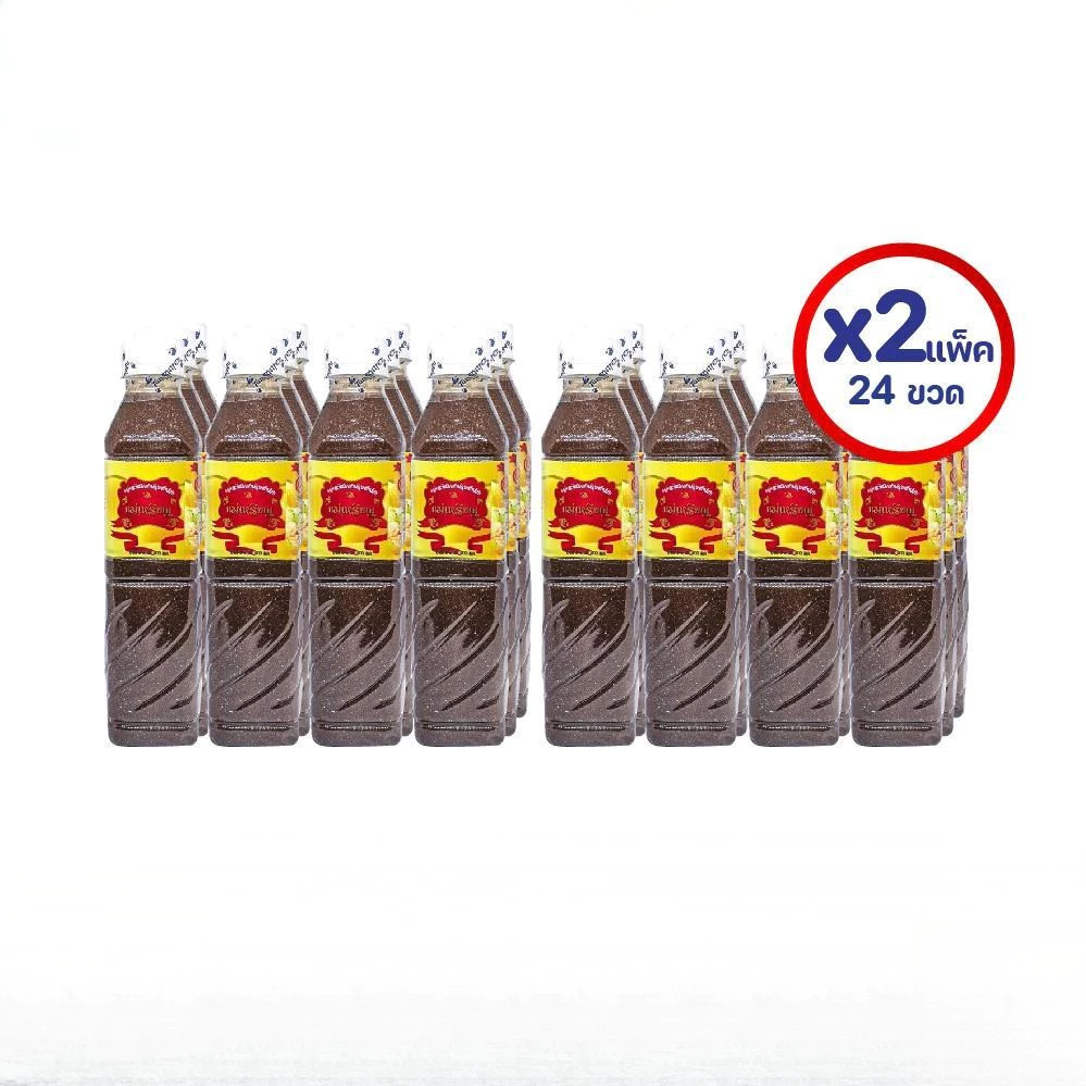 ( 2 แพ็ค 24ขวด) ปลาร้าแม่เหรียญ น้ำปลาร้าปรุงรส น้ำปลาร้าปรุงสุก 380มล. รวม 24ขวด