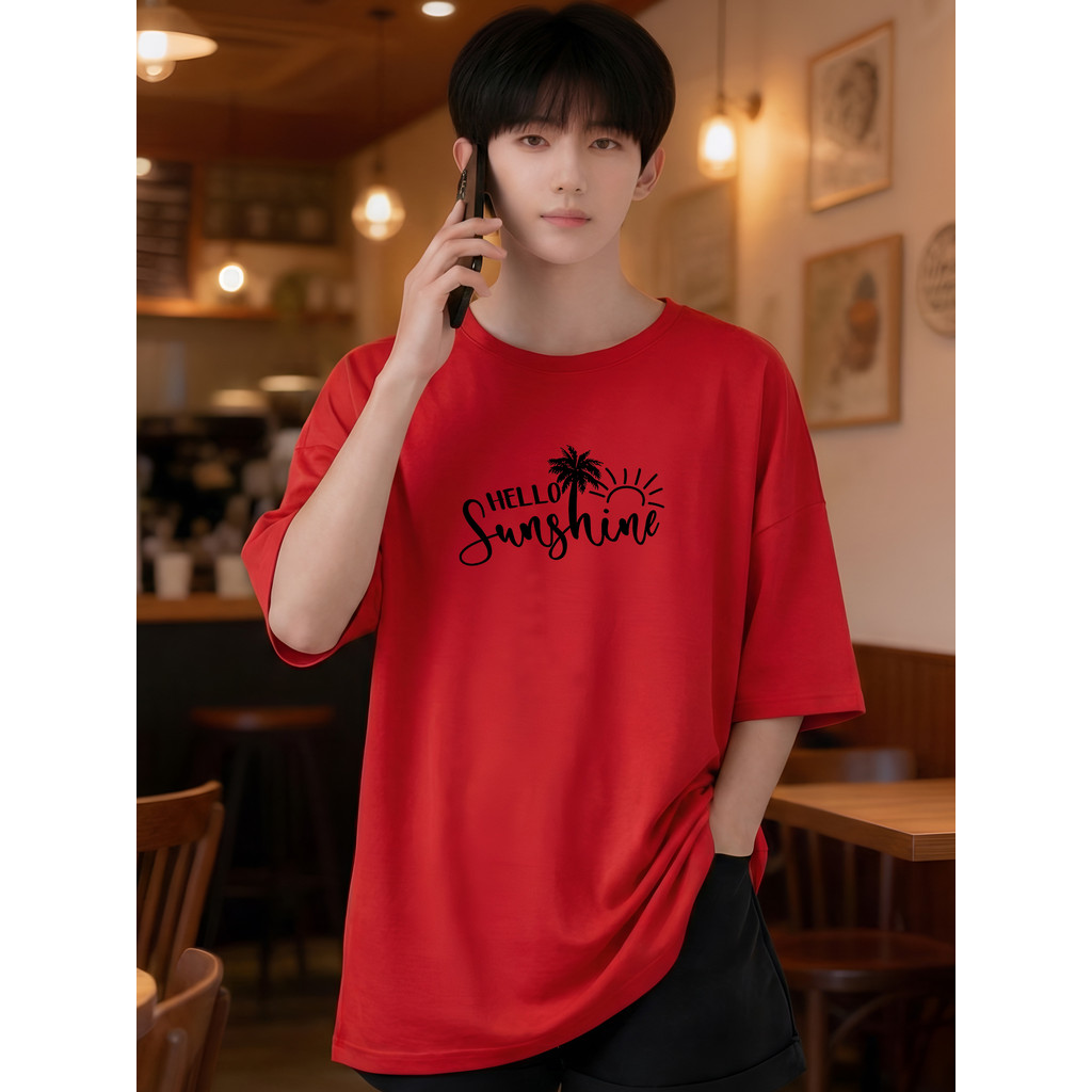 2Y928 [AIYOU] Tshirt Men Lelaki Baju T เสื้อ Seluar Plus ขนาดผู้ชายสไตล์เกาหลี Lelaki เสื้อผ้า Cr