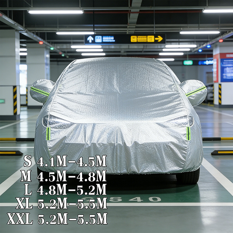 (รุ่นใหม่ล่าสุด!!) ผ้าคลุมรถยนต์ รถเก๋ง กระบะ ทุกรุ่น ไซต์ S,M,L,XXL วัสดุ HI-PVC อย่างดีหนาพิเศษ