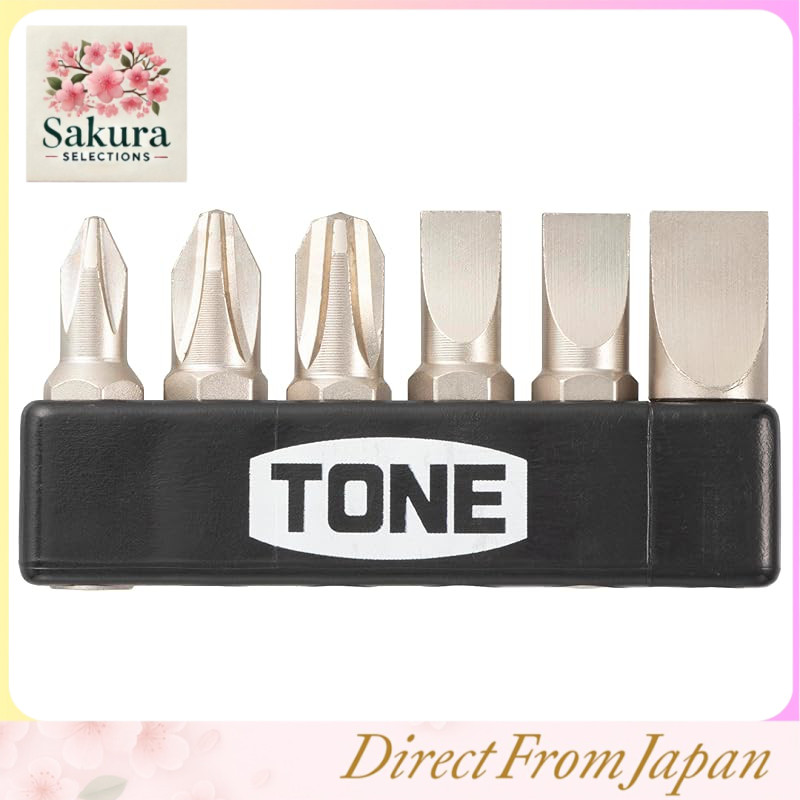 TONE Premium Bit Sets – Torx, Torx Plus, Hexagon & Driver Bits with 6.35mm (1/4") Hex Shank – Multip