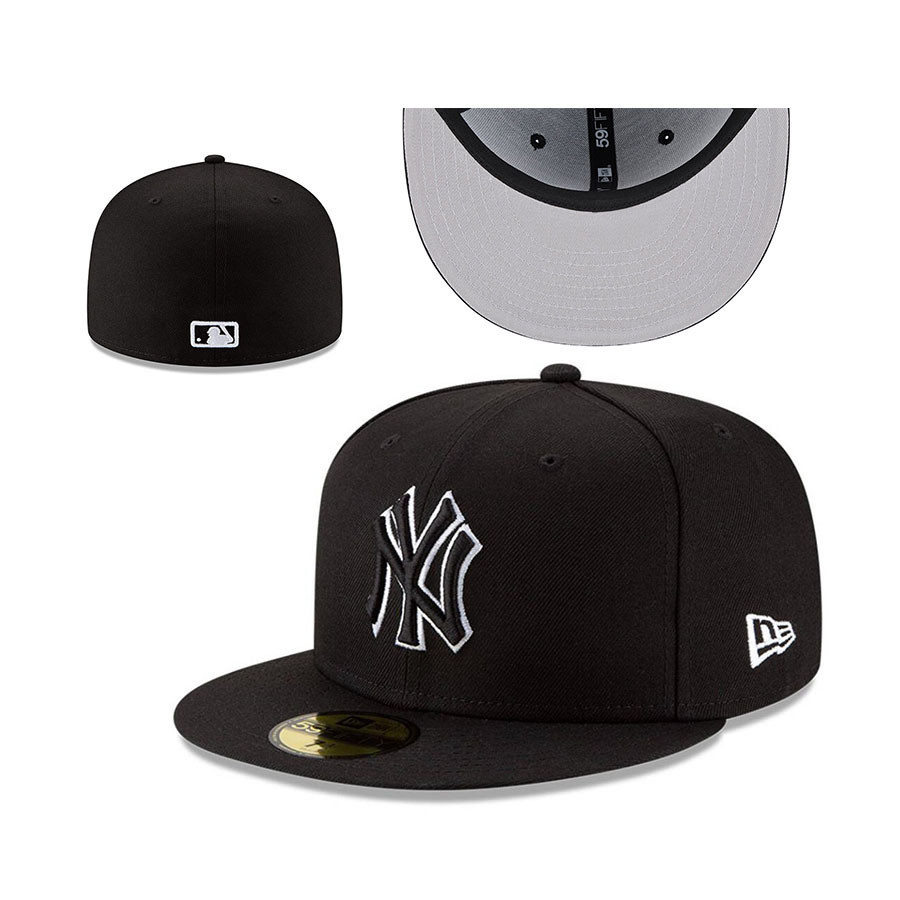 หมวก MLB Chicago White Sox 59FIFTY Snapback แบบแบน Brim สำหรับทุกไซส์ ชายและหญิง