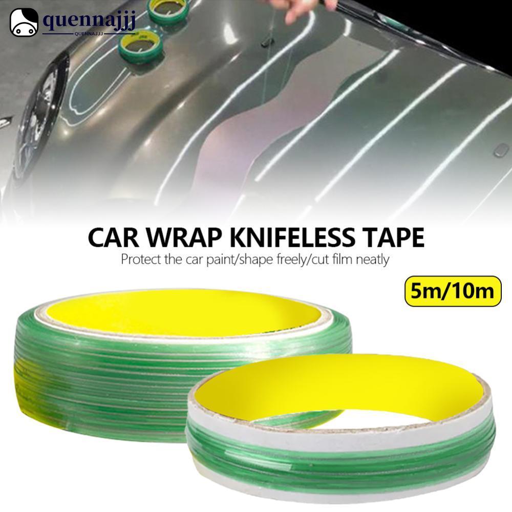 QHENNA 5/10M ไวนิลรถ Wrap สติกเกอร์ Knifeless เทปออกแบบสายฟิล์มรถห่อตัดเทปเครื่องมือจัดแต่งทรงผมอุปกรณ์เสริม R1V7