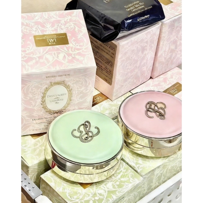 ((Mumus Shop) Macaron Cushion 24g!#樱花粉#薄荷绿白金气垫28g! DW Round Air Cushion/Square Air Cushion 24g!พร้อม