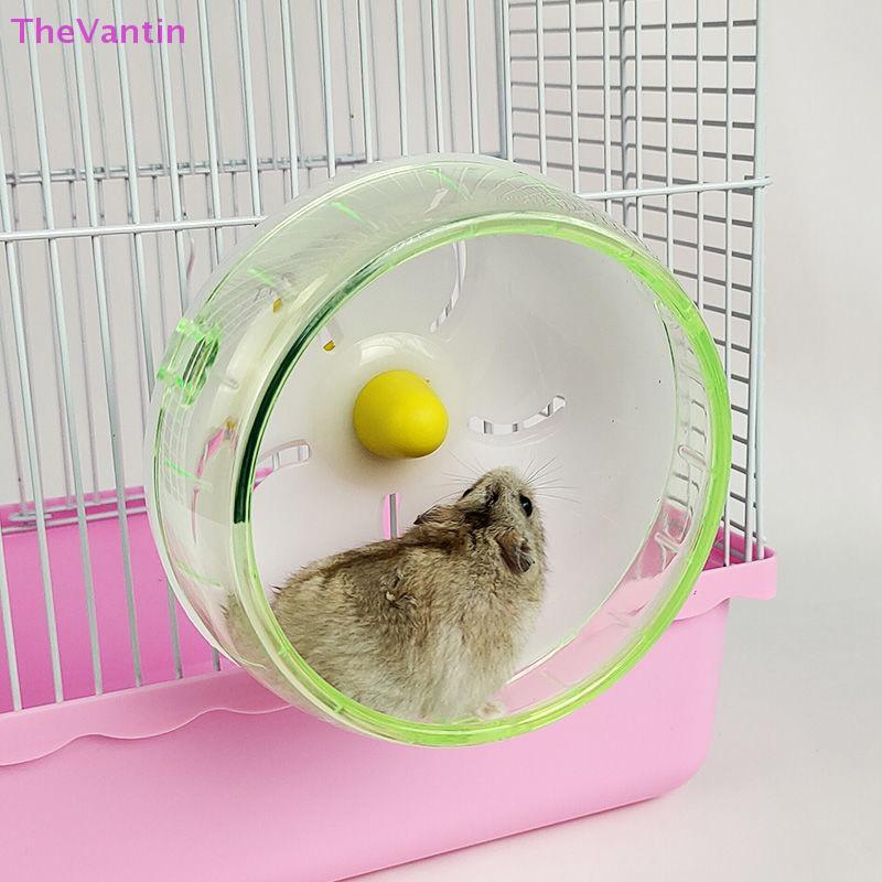 TheVantin 1 PC หนูแฮมสเตอร์วิ่งแผ่นดิสก์ของเล่นเงียบสัตว์เลี้ยงขนาดเล็กกรงกันน้ําหมุน Jogging ล้อสําหรับ Golden Bear Guinea Pig สัตว์เลี้ยงสินค้าที่ดี