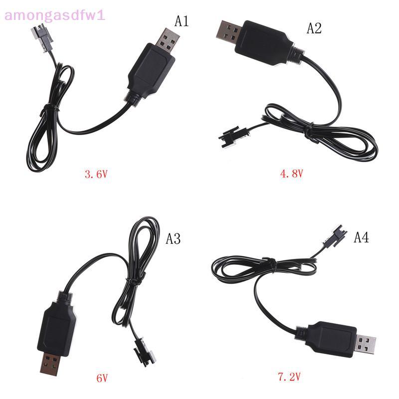 Amongassdfw1 DC 3.6V-7.2V RC แบตเตอรี่ Pa USB Charger Adapter สําหรับรีโมทคอนโทรลรถใหม่