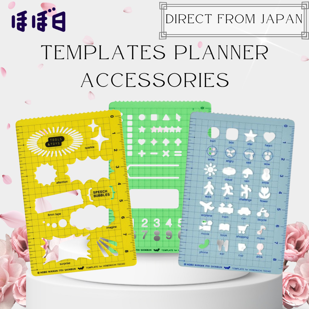 Hobonichi Techo Planner Template Acrylic Accessory for Journal Notebook From Japan