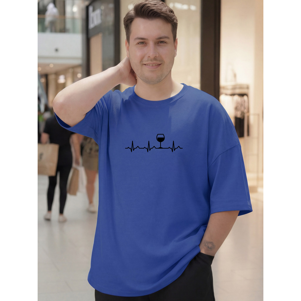 2W058 [AIYOU] Lelaki Baju T เสื้อผู้ชาย TShirt XL-5XL ผู้ชาย Crop Top TShirt ขนาดใหญ่เสื้อรอบคอสไตล์