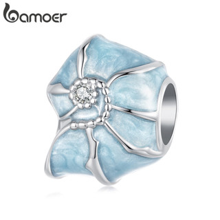 Bamoer ลูกปัดสีฟ้าสังข์จี้ สำหรับ DIY สร้อยข้อมือและสร้อยคอม…