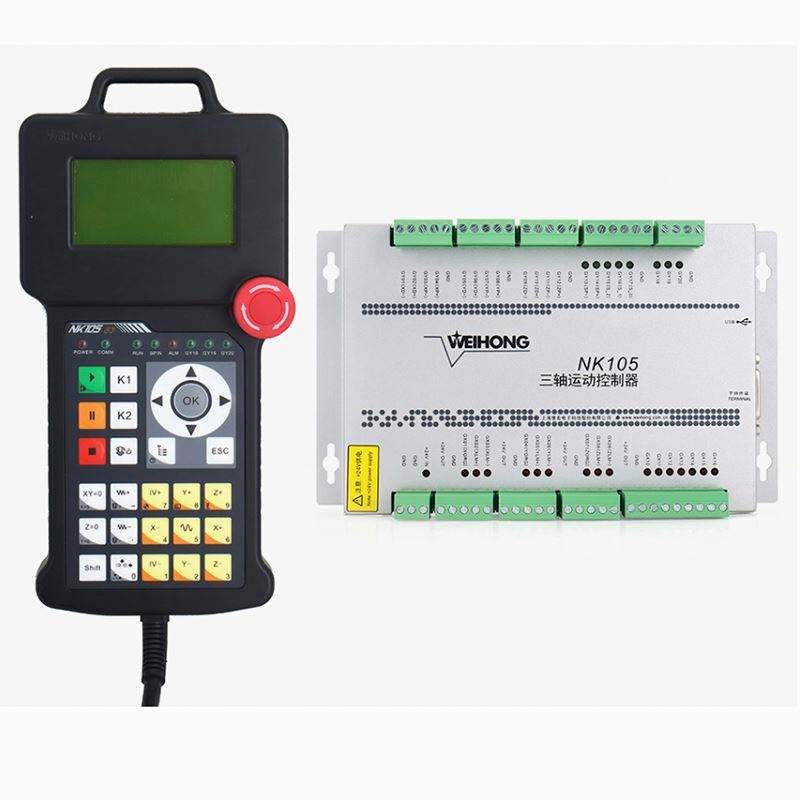 TEBAK NK105 G2 G3 CNC DSP ระบบควบคุมการเคลื่อนไหว CNC Router สามแกนสี่แกน Motion Card NK105 Remote H