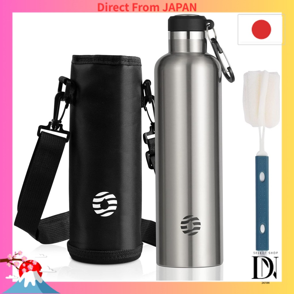 FJbottle Water Bottle, 1 Liter, Vacuum Insulated, Heat Retention, Cold Retention, 2nd Generation, St