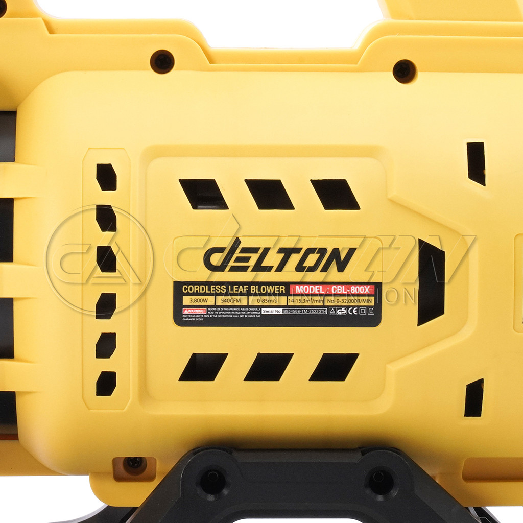 DELTON เครื่องเป่าลมไร้สาย 3,800W มอเตอร์ไร้แปรงถ่าน MK Series รุ่น CBL-800X ใช้งานร่วมกับ Power Share กลุ่ม MK-Series - รูปที่ 5
