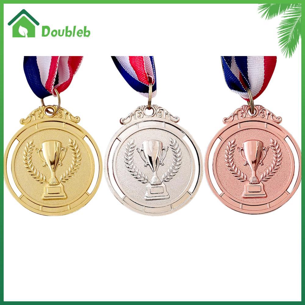 2 นิ้ว 1st 2nd 3rd รางวัลเหรียญคอริบบิ้นทองเงิน Bronze รางวัลรอบสําหรับเด็กโรงเรียนกีฬาการประชุม