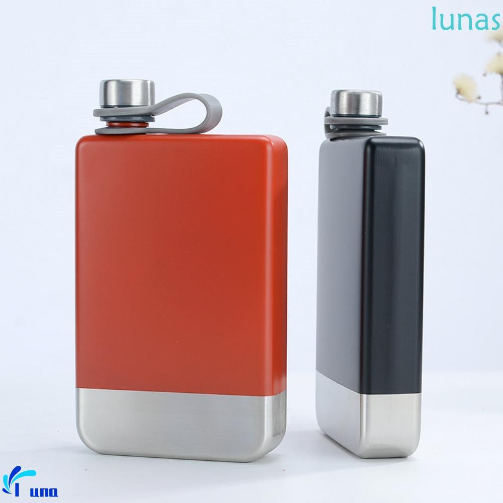 LUNASOL Hip Flask, 9oz Unbreakable Liquor Flask, Drinkware สแตนเลสทนทาน Flagon วอดก้า