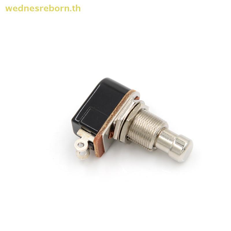 # WDBTH # สวิตช์กีตาร์ไฟฟ้าใหม่ Momentary Push Button Foot Switch SPST .