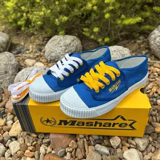 รองเท้าผ้าใบตะกร้อ MASHARE รุ่น MS-225M พื้นยางพาราแท้ รองเท้ากีฬาสี