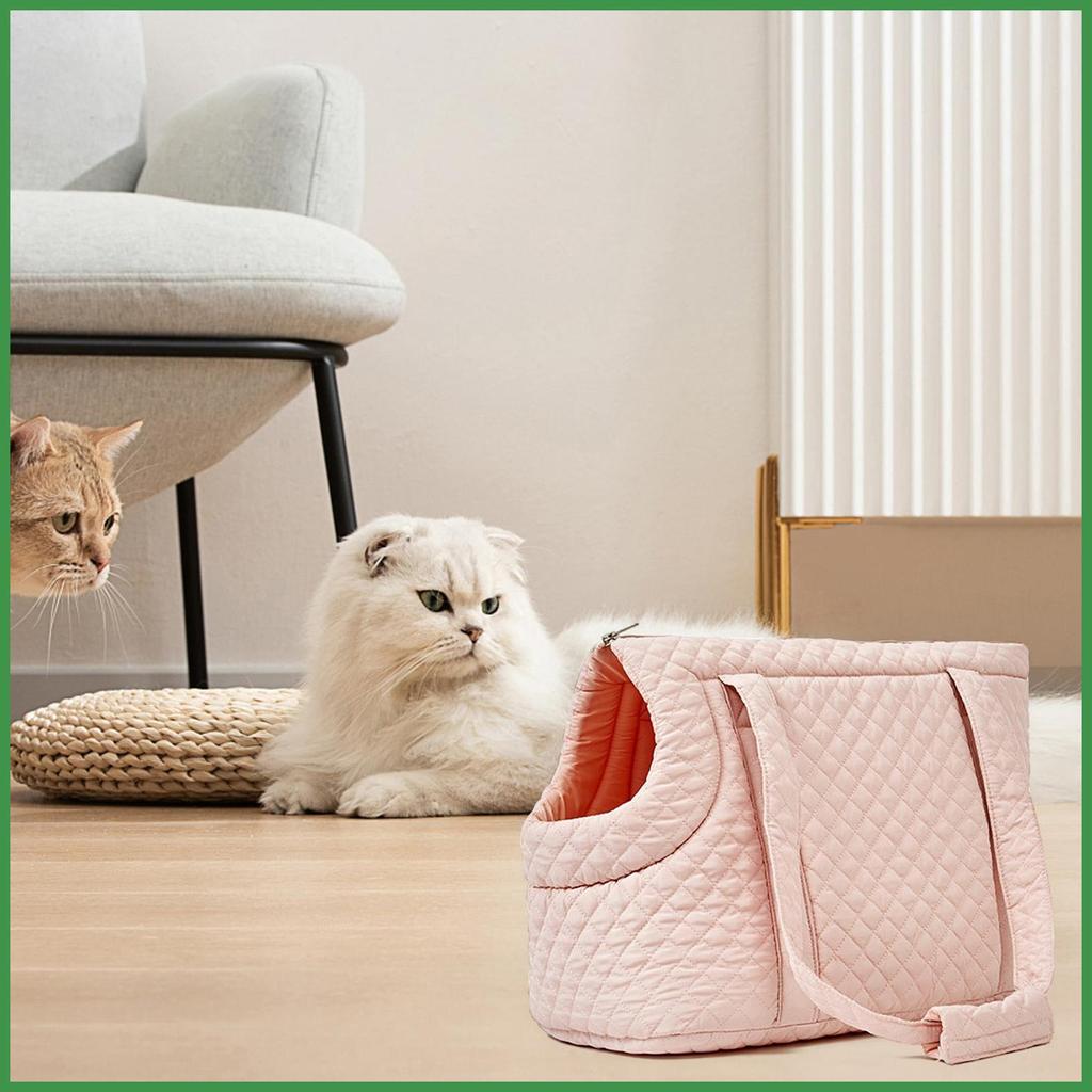กระเป๋าสุนัข Carrier สําหรับสุนัขขนาดเล็กผ้าฝ้ายขนาดเล็ก Cat Carrier กระเป๋าสําหรับสุนัขขนาดเล็กแบบพ