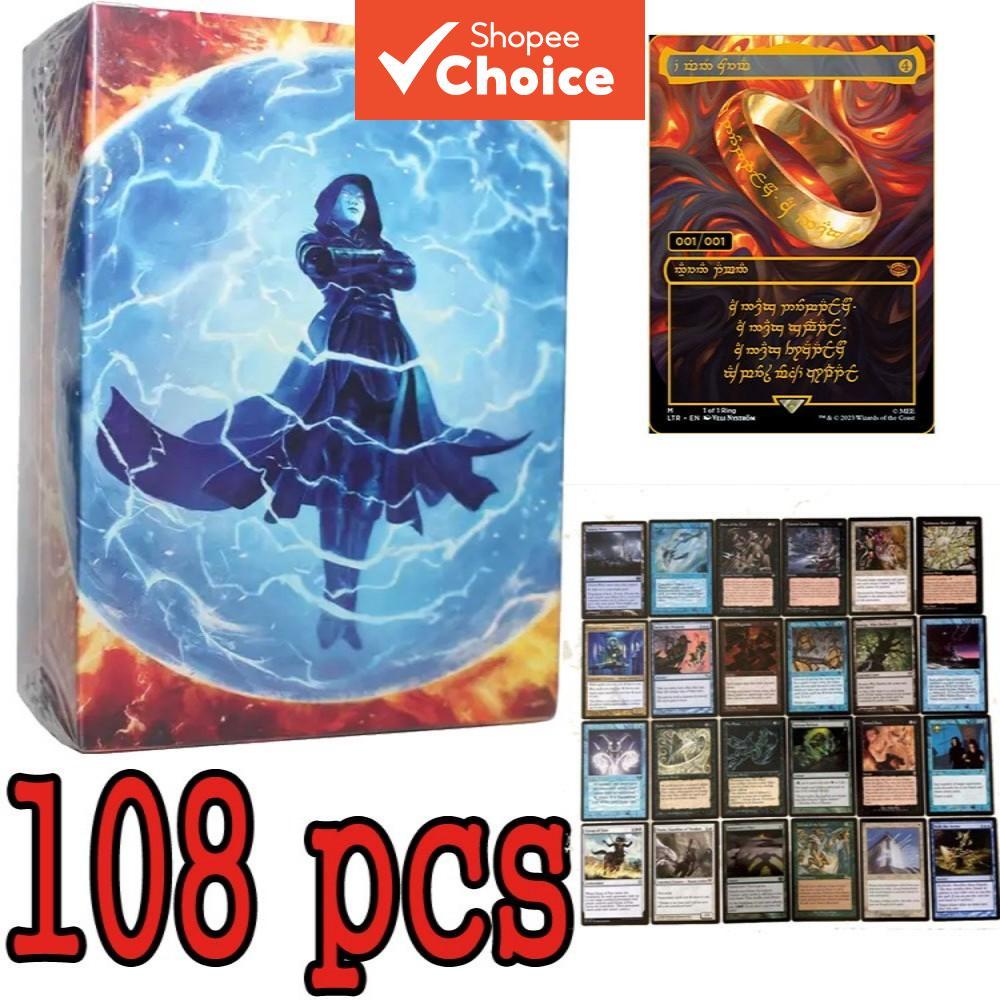 108 ชิ้น Black Core MTG Proxy การ์ด P9 Dual Land Fretch Land Shock Lands Magic The Gathering Trading