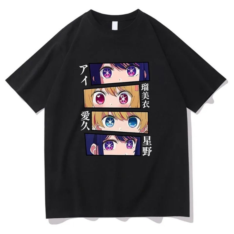 เสื้อยืด Distro Anime Oshi No Ko Tops เสื้อผ้าผู้หญิงผู้ชาย