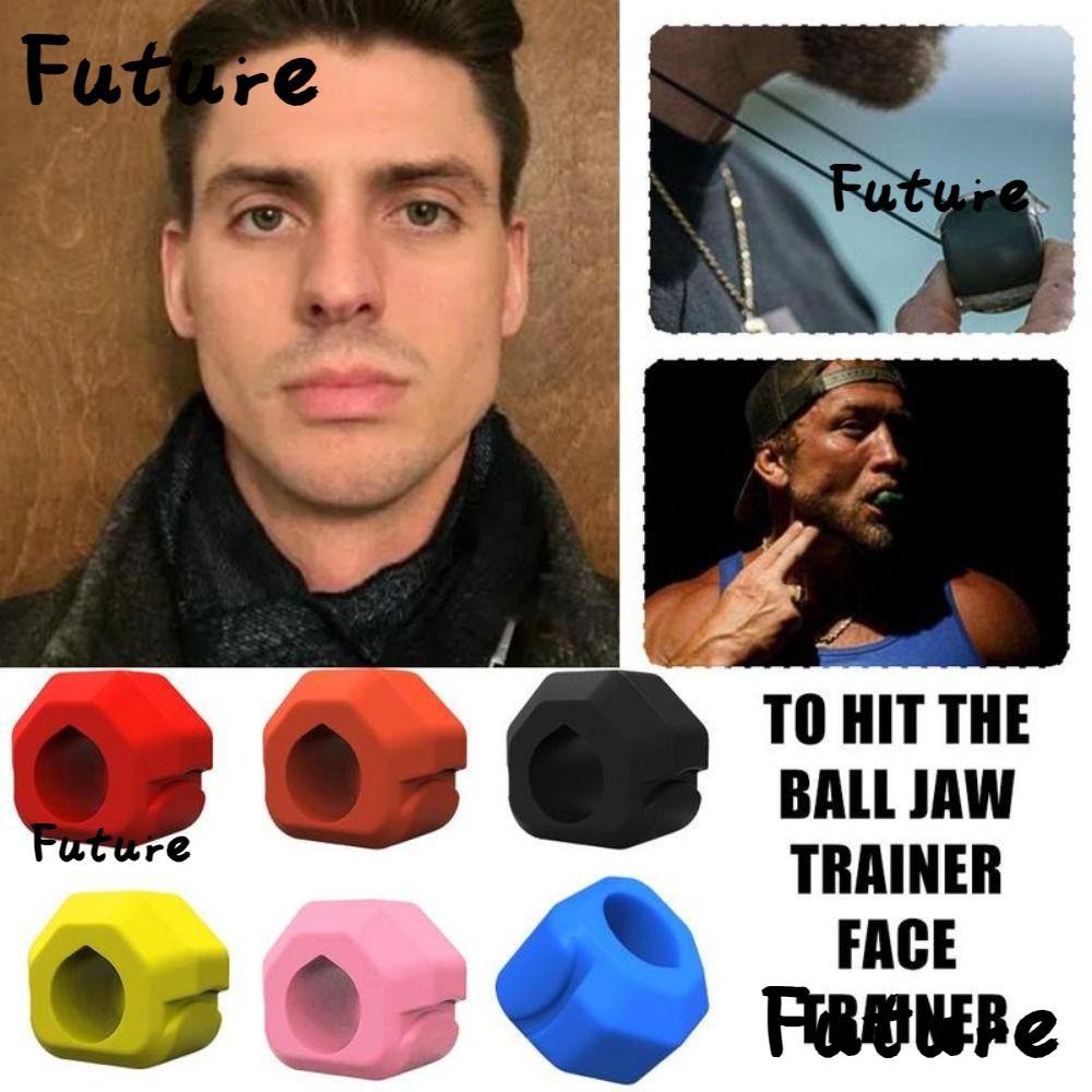 อนาคต Jawline Exerciser, ซิลิโคน BPA ฟรี Jaw Trainer, Anti-stress Exerciser Shaper Gum เม็ดนวด Ball 