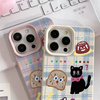 COD-ในไทย💥การ์ตูนแมวคิตตี้แมวหรูผิวหนังรู้สึกนุ่ม เคส For IPhone 11 15 16 17 13 12 14 Pro Max 8Plus XR 8 7 Plus X XS Max