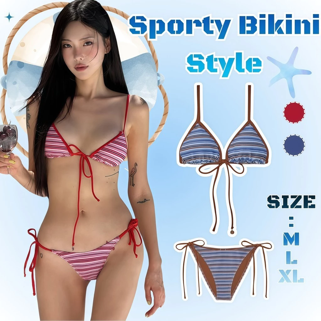 BIKINI FACTORY บิกินี่เซ็กซี่ ชุดว่ายน้ำแซ่บๆ ชุดทะเลทูพีช 🐋 มีไซส์ M-XL | น้ำหนัก 40-65 กก. ส่งไวจากไทย Y752