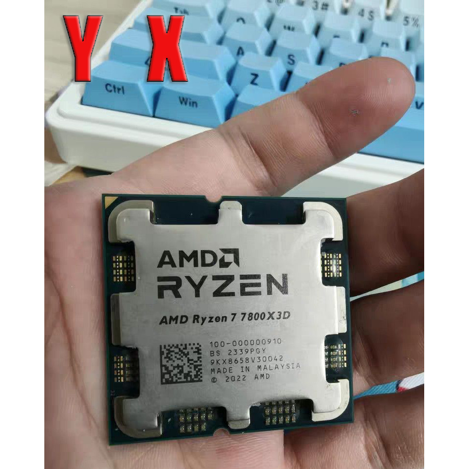 ใช้อัพเกรดเกม CPU คอมพิวเตอร์เดสก์ท็อป Ryzen 7800X3D AM5 CPU โปรเซสเซอร์ R7 3800x3d 4.2GHz 8-Core 16