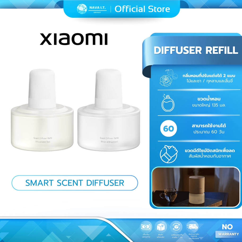(มีส่งด่วน) Xiaomi Smart Scent Diffuser Refill (Rose and Lychee/Wood and Tea) น้ำหอมเติม ใช้ได้นานราว 60 วัน
