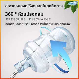 Havix แปรงถังด้ามยาว360 ° ไม่มีมุมตายทำความสะอาดน้ำดื่มบรรจุขวดแปรงพิเศษอุปกรณ์ทำความสะอาดถัง