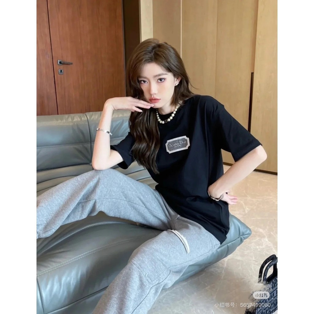 DIO * R2026 Star Early Spring เสื้อยืดแขนสั้น สำหรับทั้งผู้ชายและผู้หญิง ทรงหลวม สไตล์เรียบง่าย พิมพ