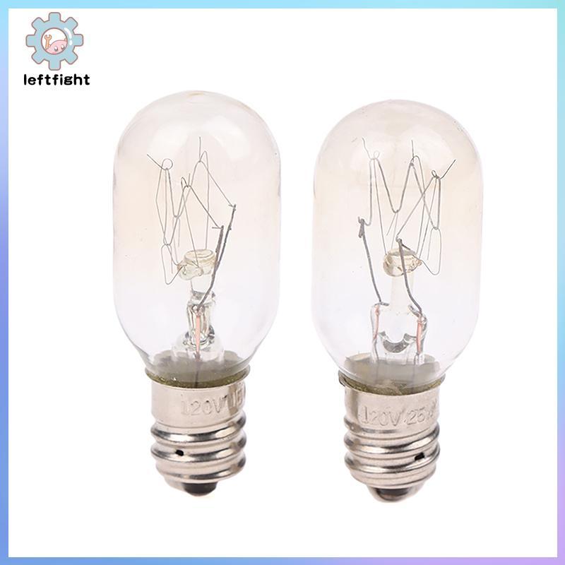 LEFT 1 PC T20 E12 120V 15W/25W หลอดไฟไส้ Globe สําหรับโคมไฟเกลือ ตู้เย็น เตาอบ เปลี่ยนหลอด