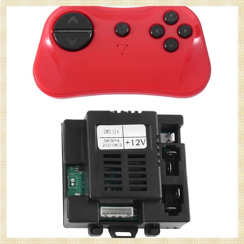 [1ejafnkblh.ph] DR01 V2.6 390MYK 12V 2.4G รีโมทคอนโทรลบลูทูธและตัวรับสัญญาณสําหรับเด็กชิ้นส่วนรถยนต์