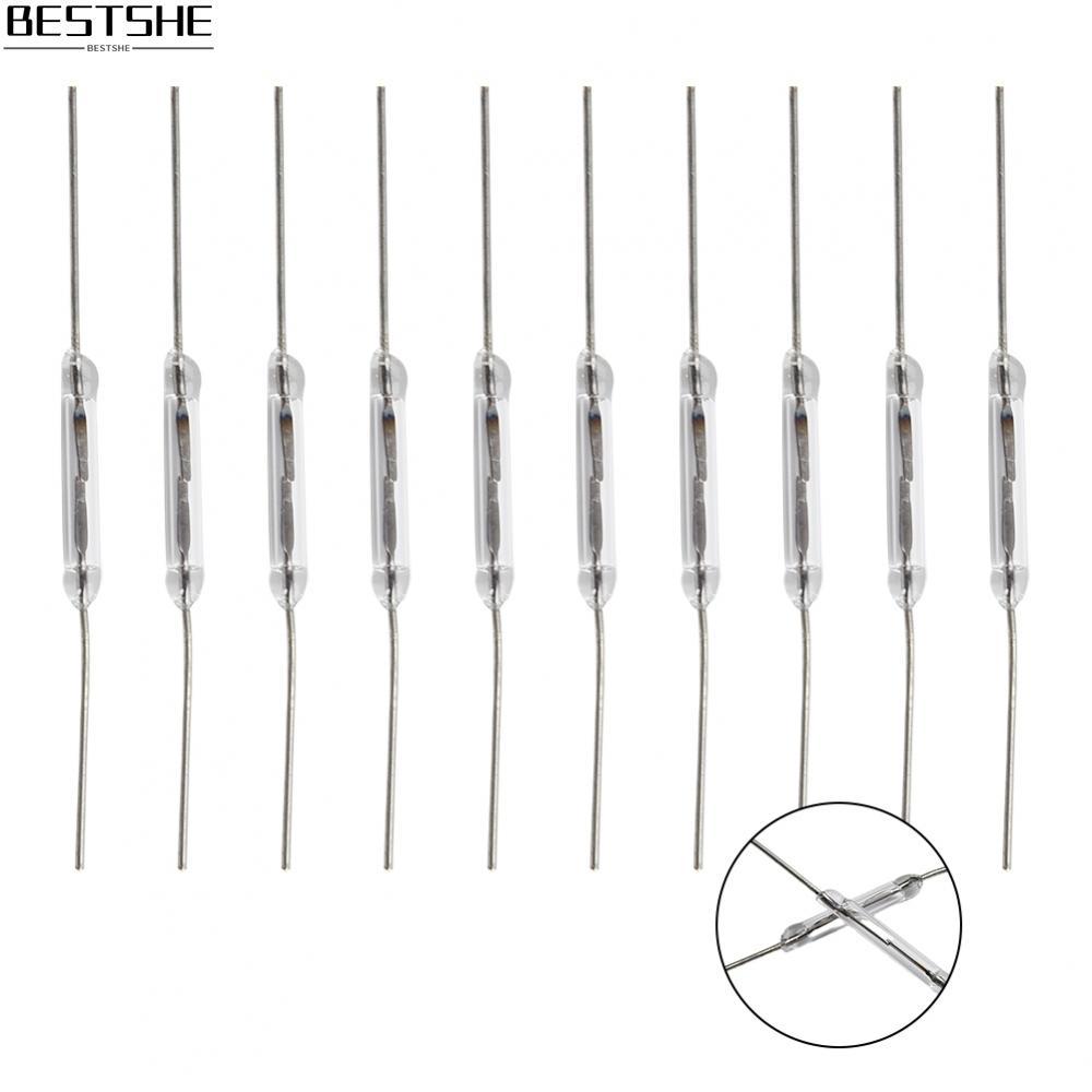 ประสิทธิภาพที่เชื่อถือได้ 10 ชิ้น Reed Switch สวิตช์แม่เหล็ก 2 * 14 มม. สําหรับโครงการ IoT