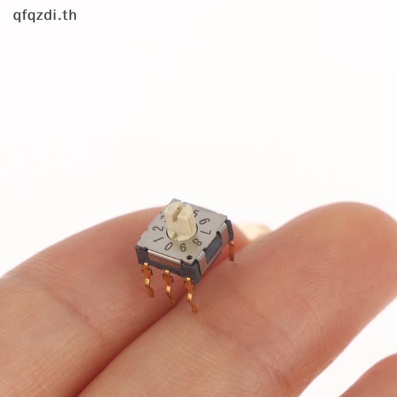 [QQD] 2 ชิ้น Mini Encoder Rotary Encoder สวิทช์ BCD8421 Multi Gear Band Knob Switch SMD Band Switch 