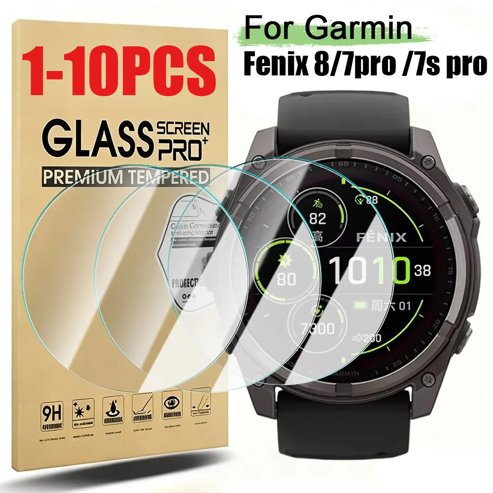 1-10PCS นาฬิกาป้องกันหน้าจอฟิล์มสําหรับ Fenix 3 5 5s 5x6 6x7s 7x 8 Sapphire Pro Plus HR 43 มม.47 มม.51 มม.Anti scratch ระเบิดหน้าจอ HD แก้วนาฬิกากระจกนิรภัย