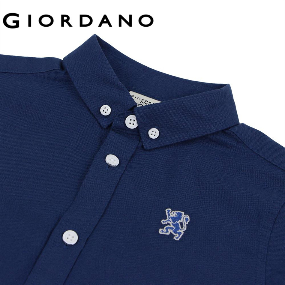 GIORDANO قميص أكسفورد أطفال Lion — صورة 3