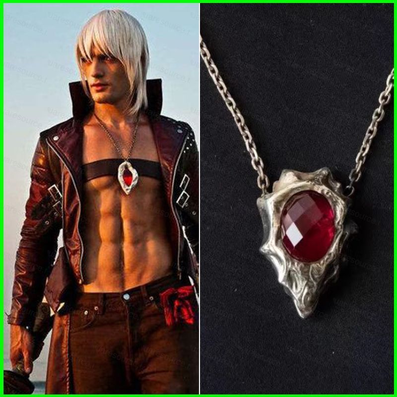 สร้อยคอ Retro Dante Talisman จากเกม Devil May Cry สไตล์หรูหราและแฟชั่น เหมาะสำหรับเป็นของขวัญหรือสวมใส่เอง