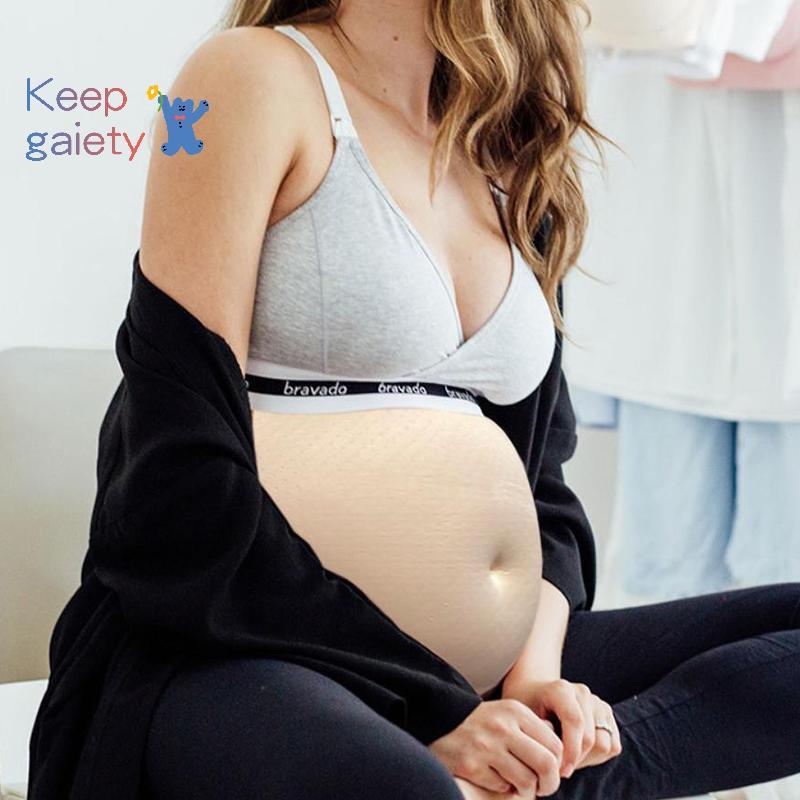 [เคที-ที]ท้องท้องท้องท้องท้องท้องปลอมระบายอากาศนุ่มน้ําหนักเบาเหมือนจริงง่ายต่อการสวมใส่ท้องปลอมชนสําหรับบทบาทเล่นท้องตั้งครรภ์เทียม[ใหม่]