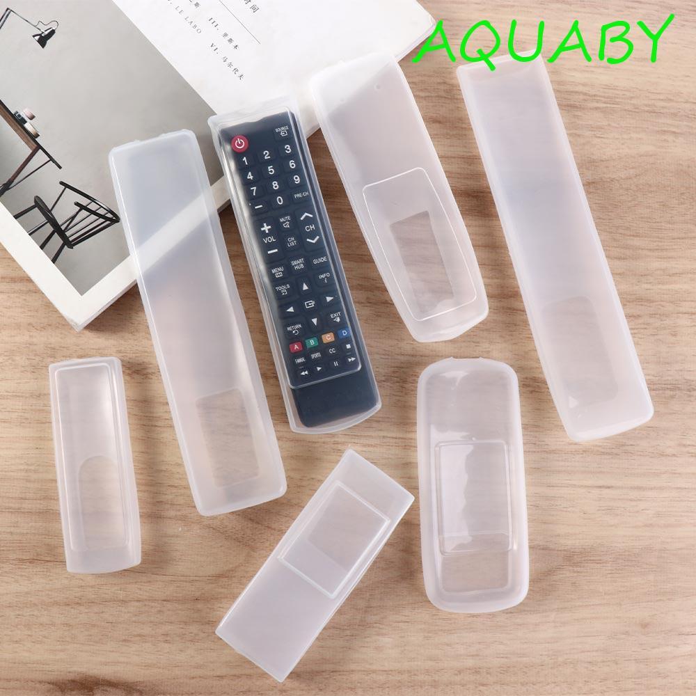 AQUABY เคสรีโมทคอนโทรลโปร่งใสกันฝุ่นอุปกรณ์ทีวี Anti-fall Non-slip Universal รีโมทคอนโทรล Protctive Case
