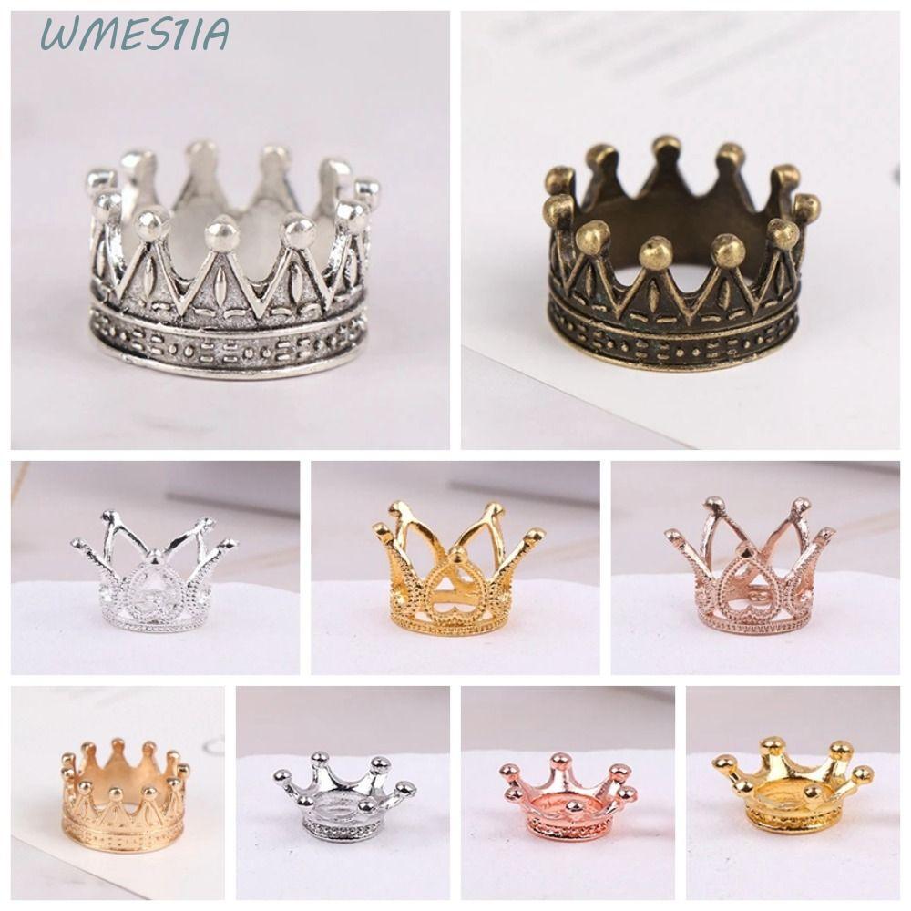 Wmes1คือ มินิโลหะมงกุฎรุ่น,ของเล่นตกแต่งตุ๊กตาจิ๋วมงกุฎโลหะ,เครื่องมือตกแต่งเค้กทองบรอนซ์เครื่องประดับเงินมินิเจ้าหญิงมงกุฎตุ๊กตา ทําเอง