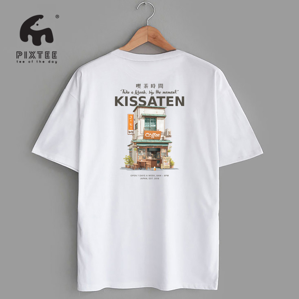 PIXTEE F&B Kissaten Coffee Premium Cotton 180gsm Tshirt UnisexS-5XLS-5XL