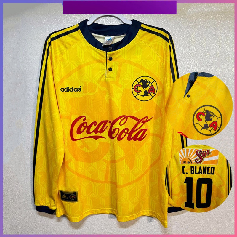 1998-99 Retro Jersey Club America Home เสื้อฟุตบอลแขนยาว