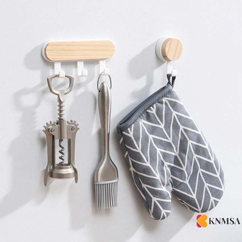 KNMSA] 1Pc Self hoodie ประตู Wall Hanger Hooks ABS ไม้หมวก Ras Original Key แขวนห้องครัวห้องน้ํา Hom