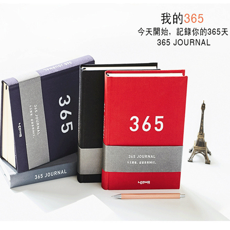 Lianhua Creative Cloth Notebook 365 Sky Blank Diary Handbook สมุดบันทึกตารางเกาหลี