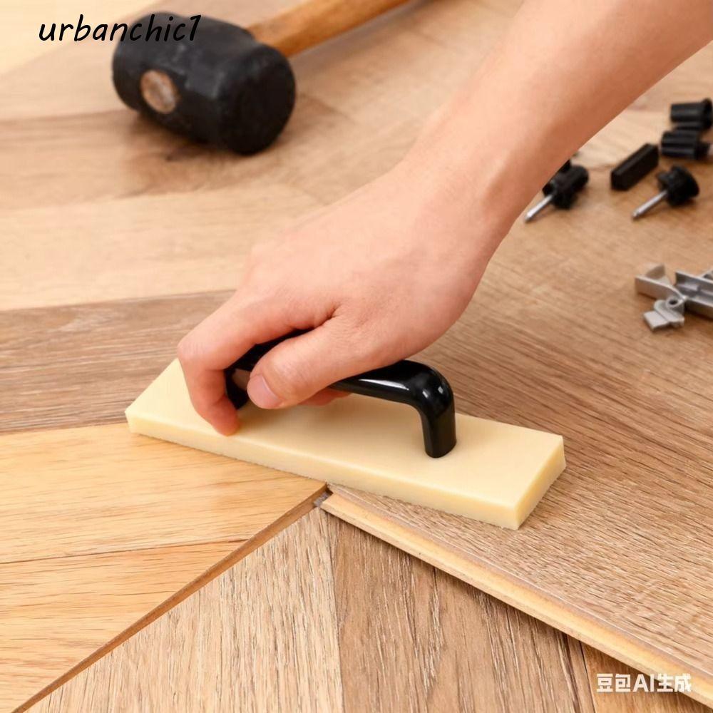 บล็อกแตะ URBANCHIC, เครื่องมือติดตั้งพื้นสีขาวไนลอนสําหรับงานหนัก, การติดตั้ง Plank ทนทานต่อการเสียร