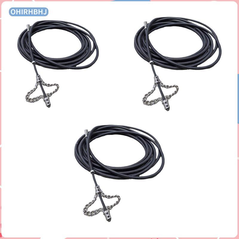 [ohirhbhj] Universal Drill Drain Snake Clog Remover เครื่องมือประปาโลหะทนทานสําหรับการบํารุงรักษาท่อ